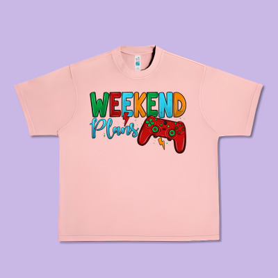 Weekend Plans Urban Heavy Tee Designed By Jahusdesignshop