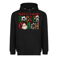 Black Santa's Favorite Soccer Coach For Christmas Heavyweight Hoodie - FaDigitalArtStudio