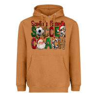 Meerkat Santa's Favorite Soccer Coach For Christmas Heavyweight Hoodie - FaDigitalArtStudio