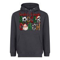 Smoke Santa's Favorite Soccer Coach For Christmas Heavyweight Hoodie - FaDigitalArtStudio