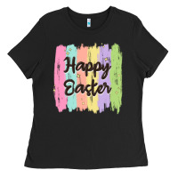 Black happy easter Ladies Tee - MaliasSmallBusiness