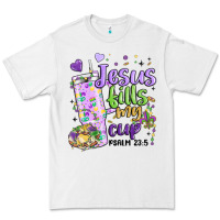 White mardi gras jesus fills my cup Premium Tee - MaliasSmallBusiness