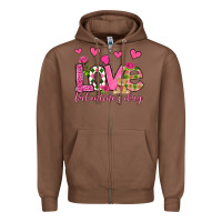 Chestnut love valentine's day olivia Zipper Hoodie - OliviaCreatesArt