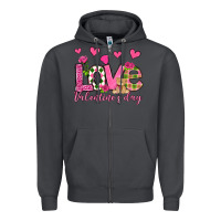 Smoke love valentine's day olivia Zipper Hoodie - OliviaCreatesArt