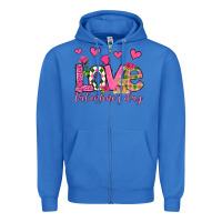 True Royal love valentine's day olivia Zipper Hoodie - OliviaCreatesArt