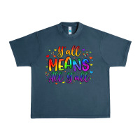 Midnight Navy y all means all y all Urban Heavy Tee - Artiststas