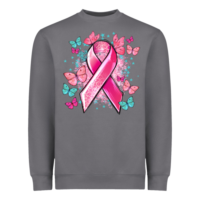 Breast Cancer Ribbon Cancer Awareness Heavyweight Sweatshirt by HowdyJamesFarm | Teevron