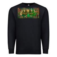 Black merry christmas license plate Premium Sweatshirt - BundleAndBundleShop
