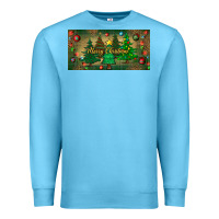 Ocean Blue merry christmas license plate Premium Sweatshirt - BundleAndBundleShop