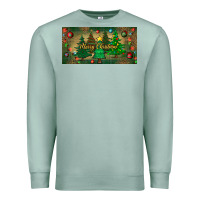 Seafoam merry christmas license plate Premium Sweatshirt - BundleAndBundleShop