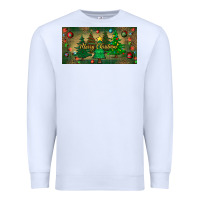 White merry christmas license plate Premium Sweatshirt - BundleAndBundleShop