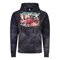 Cloud Black Happy Easter truck with Easter farm animals Vintage Hoodie - LillyAllenDesigns