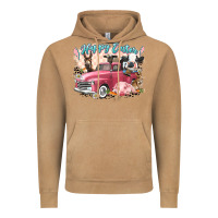 Vintage Camel Happy Easter truck with Easter farm animals Vintage Hoodie - LillyAllenDesigns