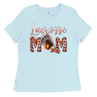 Baby Blue pink lacrose mom Ladies Tee - Jasminsmagicworld