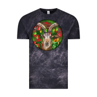 Cloud Black Spanish Goat Christmas Ornament Vintage Tee - LillyAllenDesigns