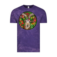 Cloud Purple Spanish Goat Christmas Ornament Vintage Tee - LillyAllenDesigns