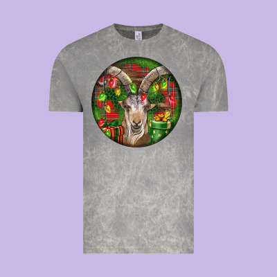 Spanish Goat Christmas Ornament Vintage Tee Designed By Lillyallendesigns
