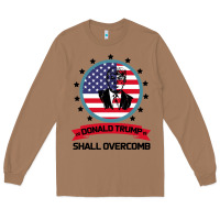Toasted Coconut DONALD TRUMP 2016 WE SHALL OVERCOMB Long Sleeve Tee - Bettercallsaul