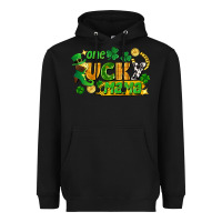 Black one lucky mama Heavyweight Hoodie - FaDigitalArtStudio