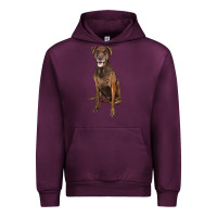 Mauve Wine plott hound Urban Hoodie - LillyAllenDesigns