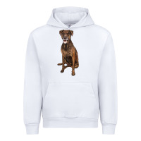 White plott hound Urban Hoodie - LillyAllenDesigns