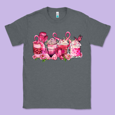 Cancer Coffee Cups Classic Tee Designed By Lillyallendesigns