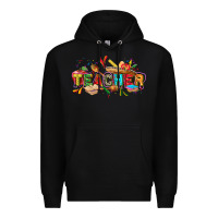 Black Cinco de mayo Teacher Premium Hoodie - FaDigitalArtStudio