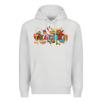 Dove Grey Cinco de mayo Teacher Premium Hoodie - FaDigitalArtStudio