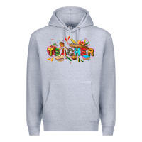 Heather Grey Cinco de mayo Teacher Premium Hoodie - FaDigitalArtStudio