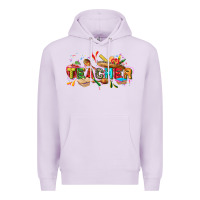 Lilac Cinco de mayo Teacher Premium Hoodie - FaDigitalArtStudio