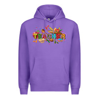 Purple Cinco de mayo Teacher Premium Hoodie - FaDigitalArtStudio
