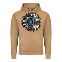 Vintage Camel cowhide leopard and  leather sunflower Vintage Hoodie - RanaPortraitStore