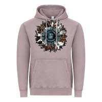 Vintage Zinc cowhide leopard and  leather sunflower Vintage Hoodie - RanaPortraitStore