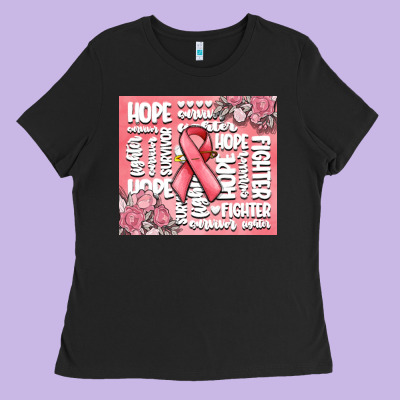 Cancer Words Ladies Tee Designed By Maliassmallbusiness