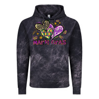 Cloud Black Mardi Gras heart Vintage Hoodie - LillyAllenDesigns