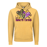 Vintage Mustard Mardi Gras heart Vintage Hoodie - LillyAllenDesigns