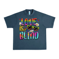 Midnight Navy love is blind Urban Heavy Tee - Artiststas