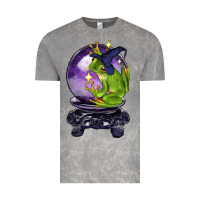 Halloween Frog With Crystal Ball Vintage Tee | Teevron