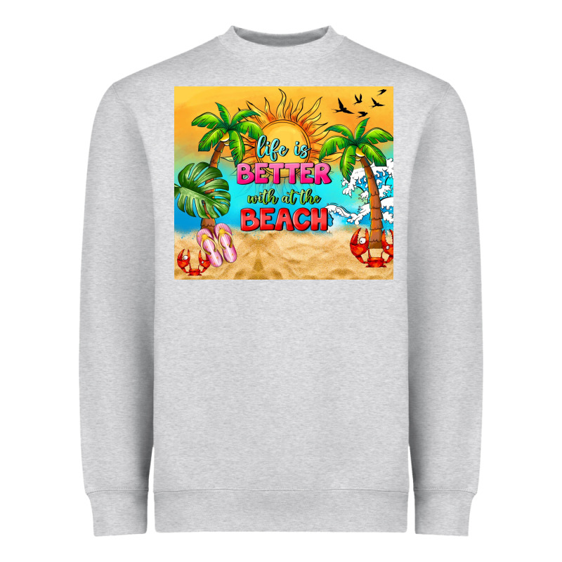 Life Is Better With At The Beach Heavyweight Sweatshirt by TumblerDesignByShophia | Teevron