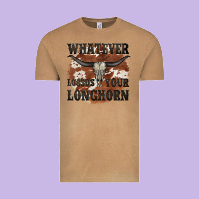 Longhorn Bullskull Whatever Lossos Your Longhorn Vintage Tee Designed By Jahusdesignshop
