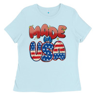 Baby Blue made in usa Ladies Tee - MaliasSmallBusiness