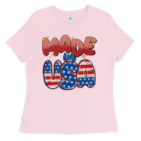 Bubblegum Pink made in usa Ladies Tee - MaliasSmallBusiness