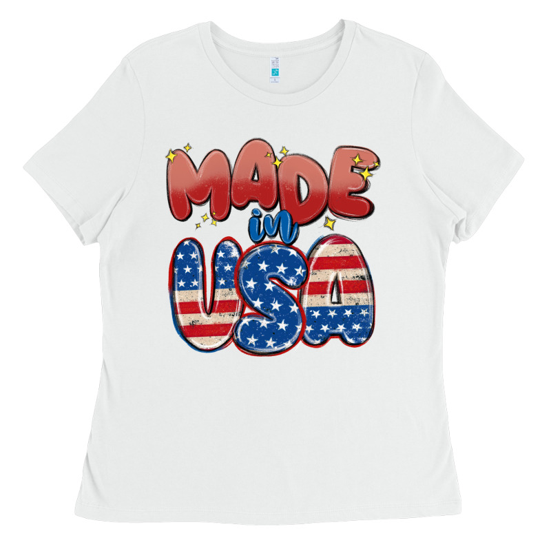 Made In Usa Ladies Tee by MaliasSmallBusiness | Teevron