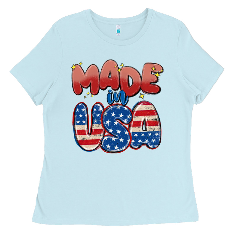 Made In Usa Ladies Tee by MaliasSmallBusiness | Teevron