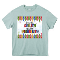 Arona see the ability not the disability Heavy Core Tee - MaliasSmallBusiness