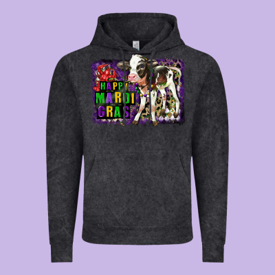 Mardi Gras Calf Vintage Hoodie Designed By Lillyallendesigns