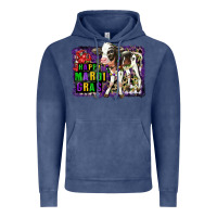 Vintage Denim Mardi Gras Calf Vintage Hoodie - LillyAllenDesigns