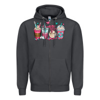 Smoke nurse coffee cups Zipper Hoodie - OliviaCreatesArt