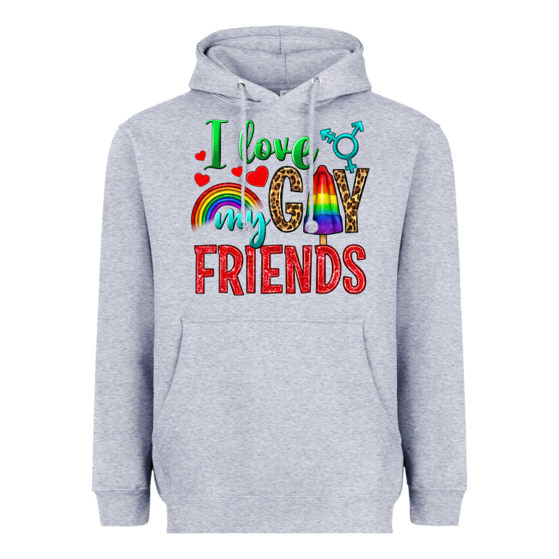 I Love My Gay Friends Heavyweight Hoodie by BundleAndBundleShop | Teevron