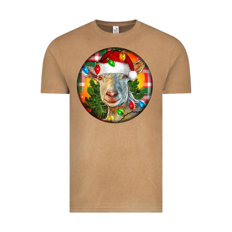 Saanen Goat Christmas Vintage Tee by LillyAllenDesigns | Teevron